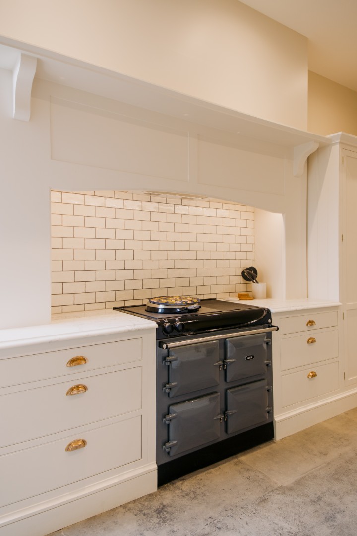 Modern kitchen with stylish AGA cooker